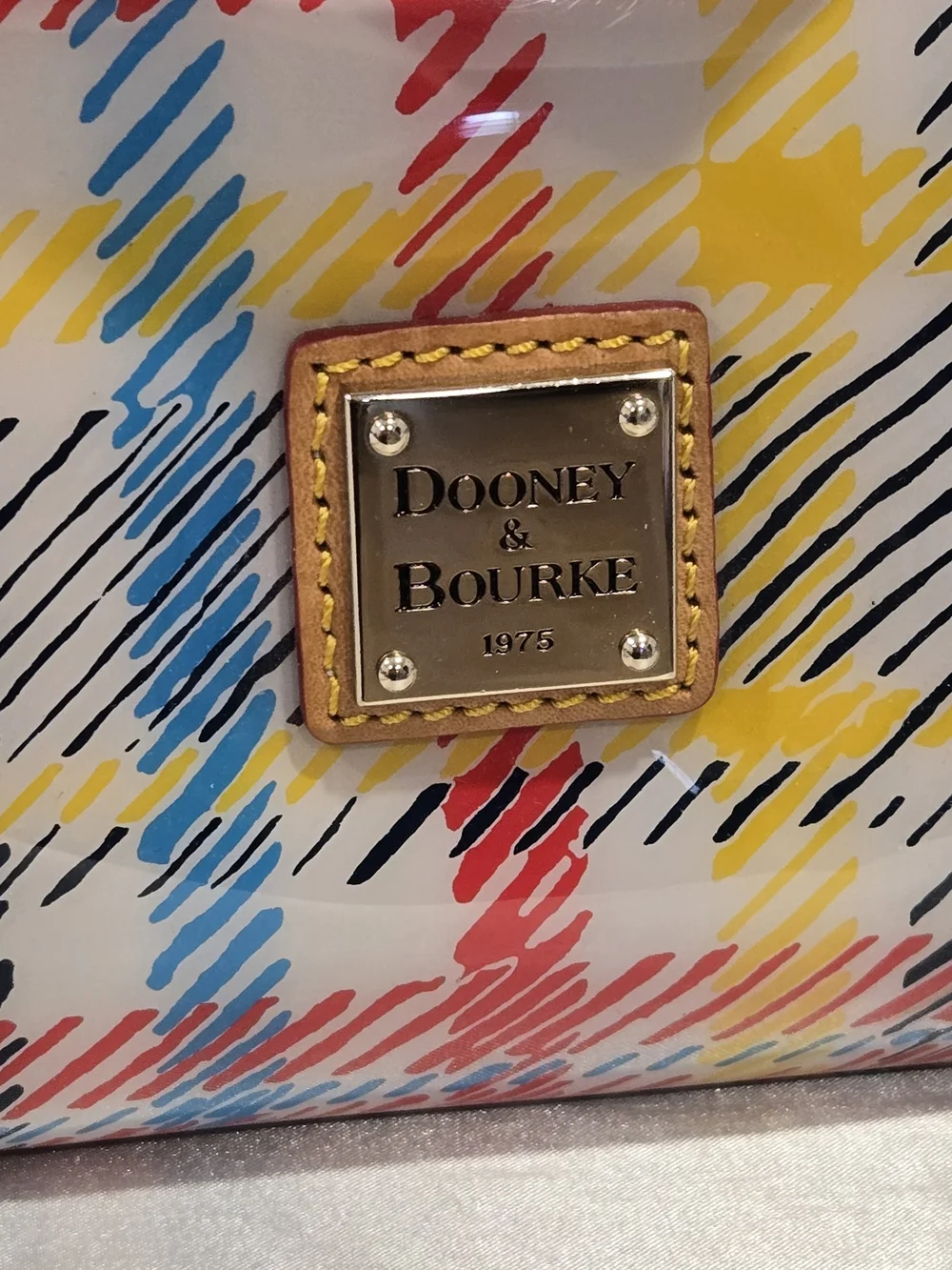Dooney & Bourke Chatham Patent Plaid Satchel